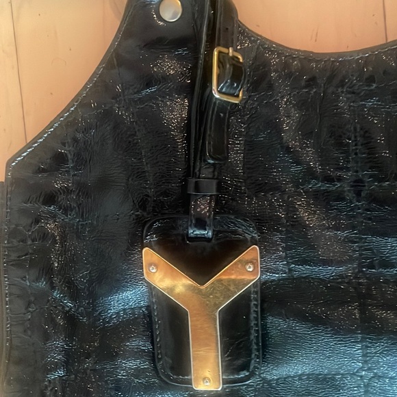 YSL TRIBUTE BAG LEATHER ALLIGATOR TEXTURE - Picture 2 of 8